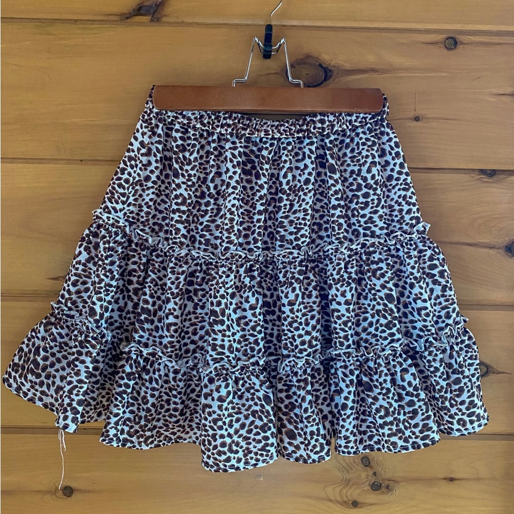 Cheetah print skirt